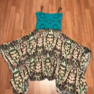 Tulip New Beautiful-Bohemian Tie-Dye Dress with Spaghetti Straps - one of a kind